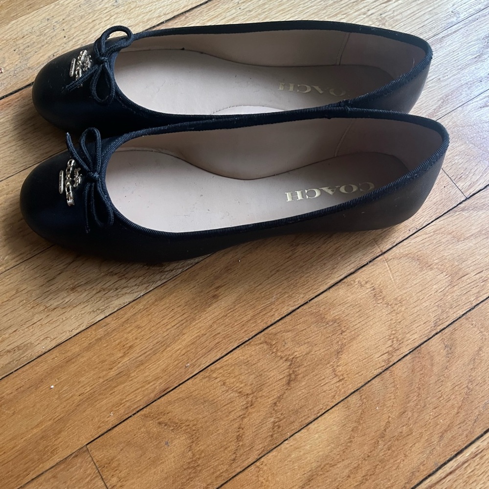 Coach Women's Black Ballet Flats - Picture 2 of 8